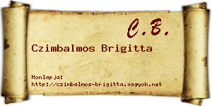 Czimbalmos Brigitta névjegykártya